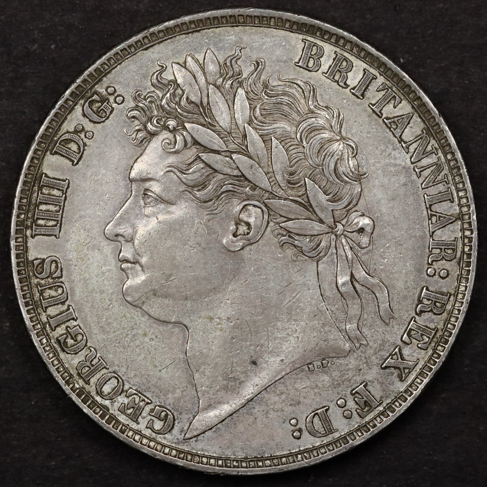 1821 Great Britain George IV Crown Secundo - AU 1821 Great Britain George IV Crown Secundo - AU