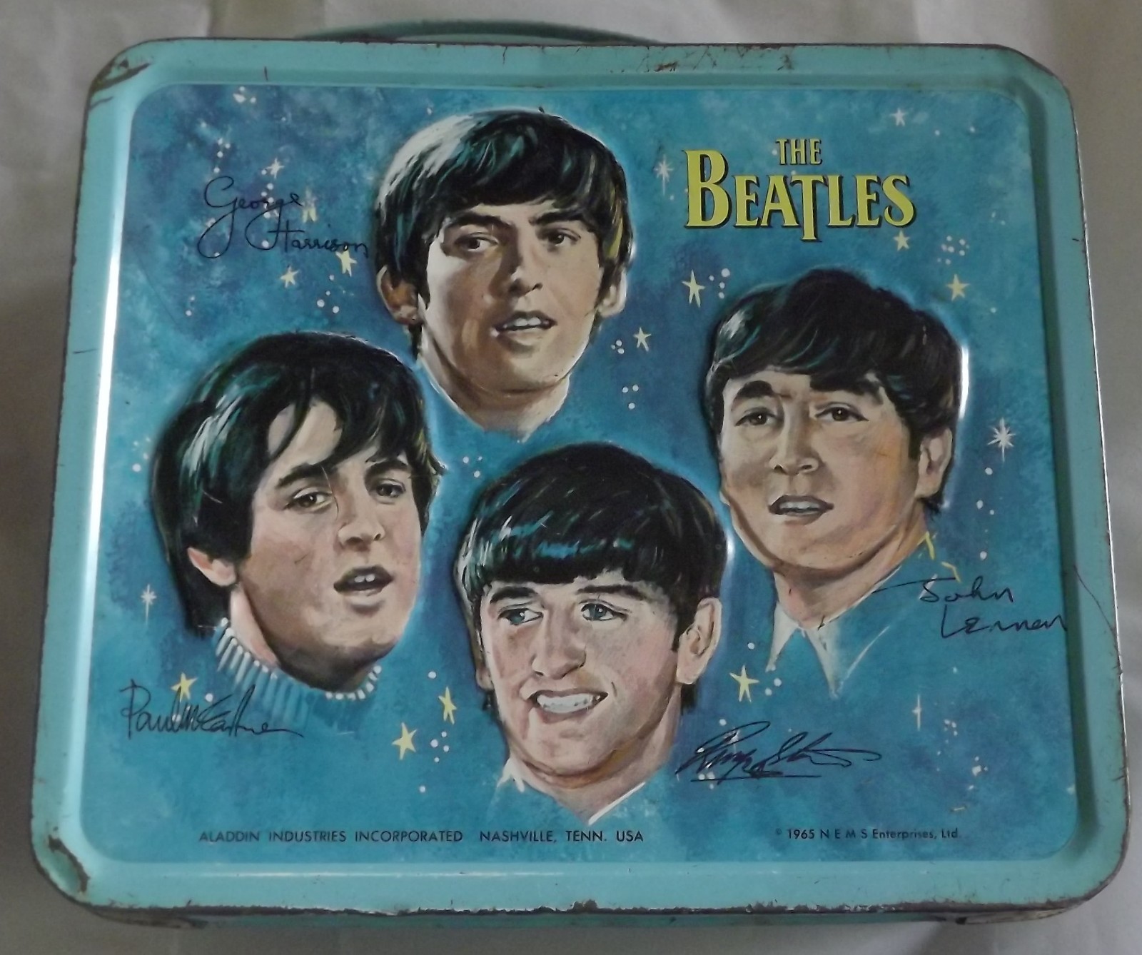 Vintage 1965 The Beatles Aladdin Metal Lunch Box/No Thermos Vintage 1965 The Beatles Aladdin Metal Lunch Box/No Thermos