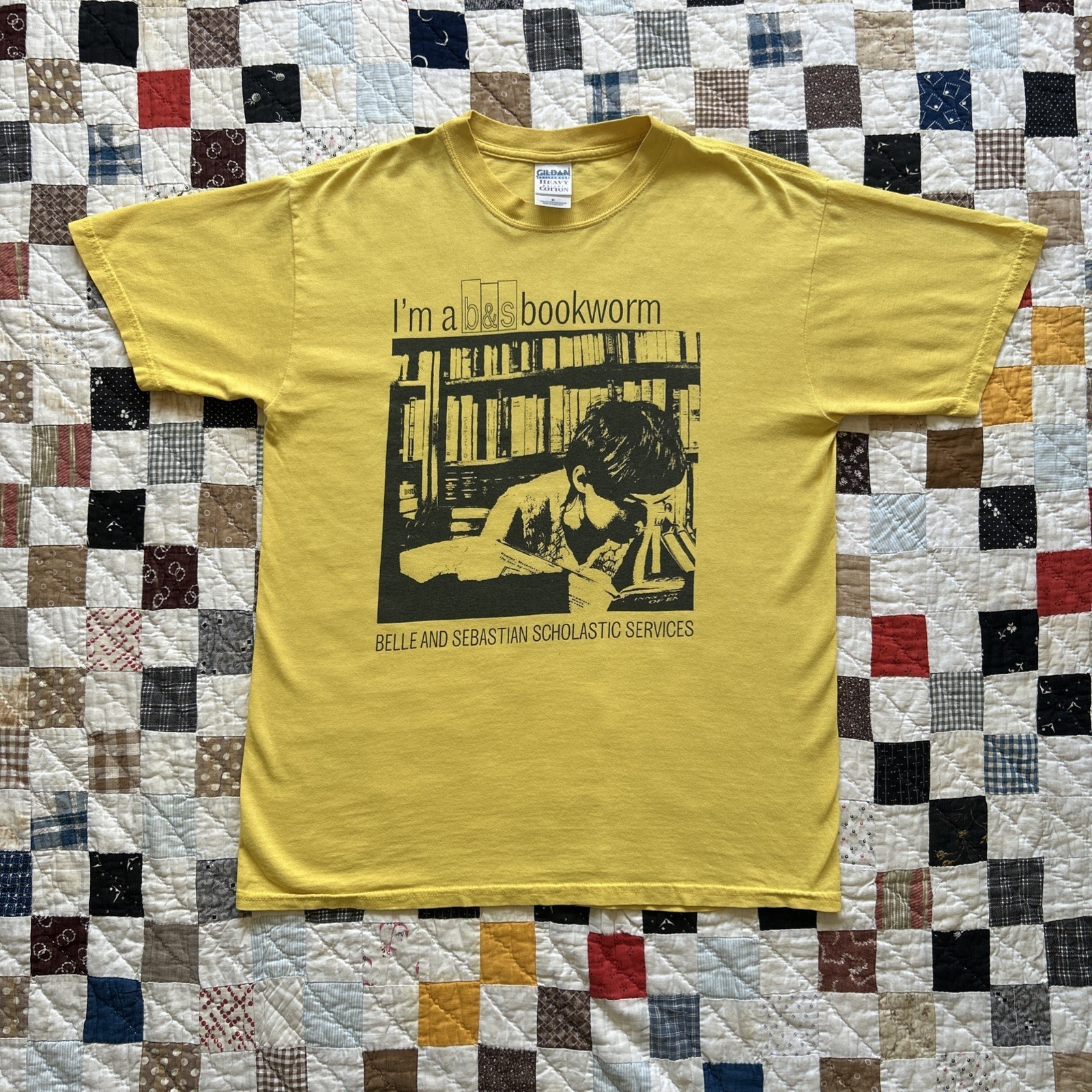 Vintage Belle and Sebastian T-shirt 1990s Bookworm US1966 Vintage Belle and Sebastian T-shirt 1990s Bookworm US1966