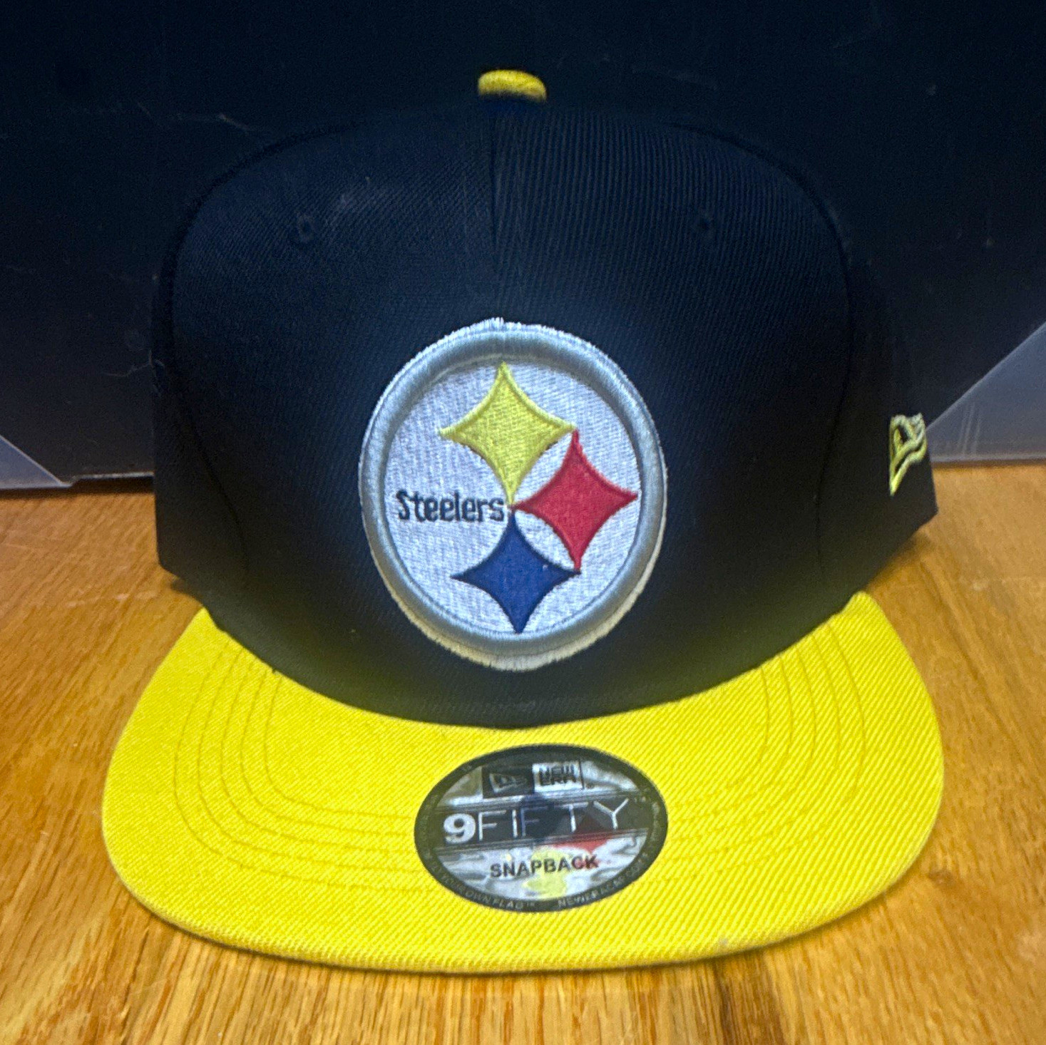 New Era 9FIFTY Snapback Hat Pittsburgh Steelers NFL Black/Yellow One Size