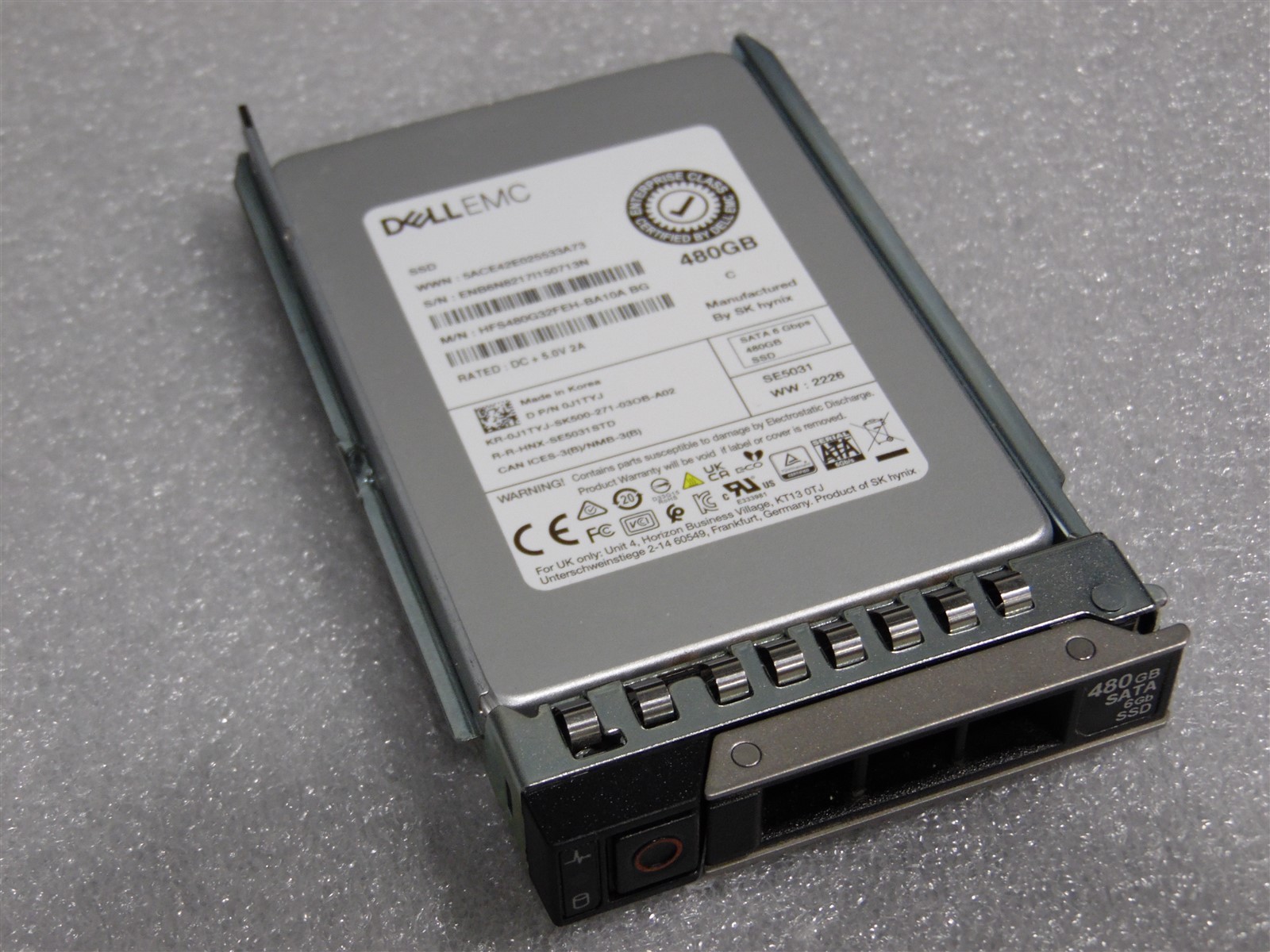 480GB 6G DELL SSD SATA 2.5