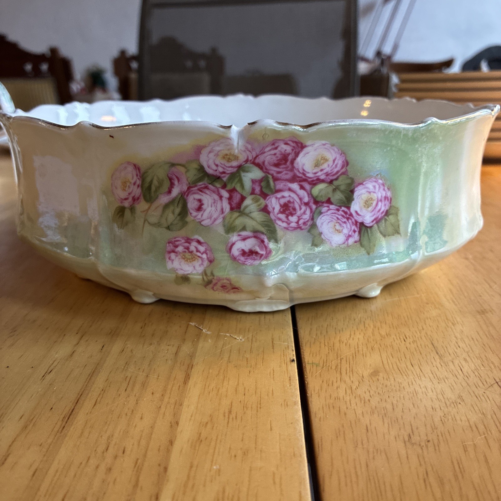 ANTIQUE BAVARIAN HANDPAINTED  BOWL Circa Early 1900’s