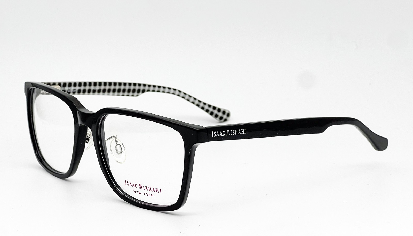 NEW ISAAC MIZRAHI IM30009 BK BLACK AUTHENTIC EYEGLASSES 54-18