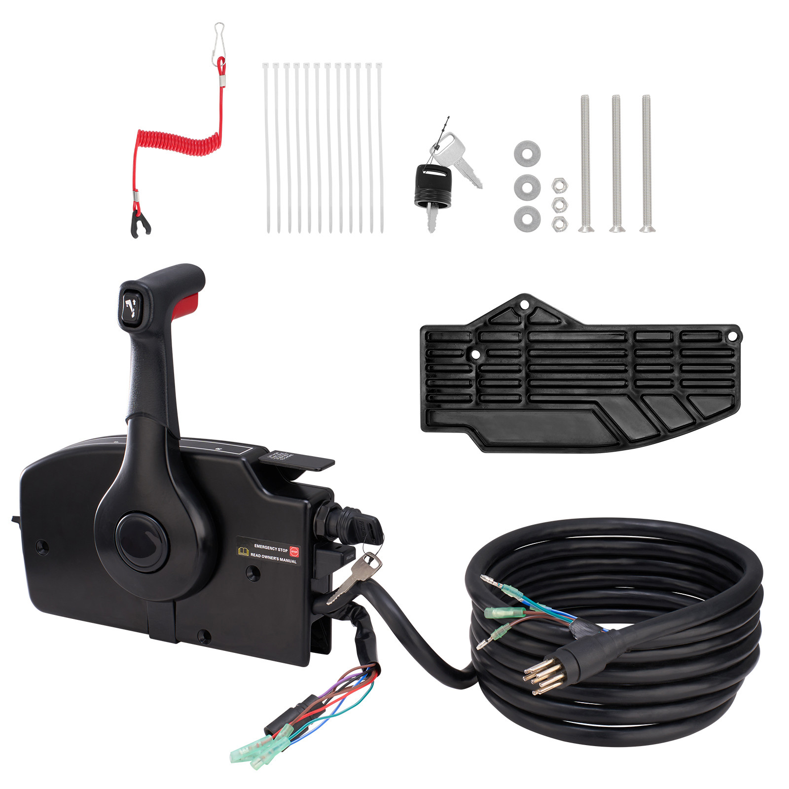Outboard Throttle Remote Control Box SideMounted for MercuryPT 881170A15 2Stroke