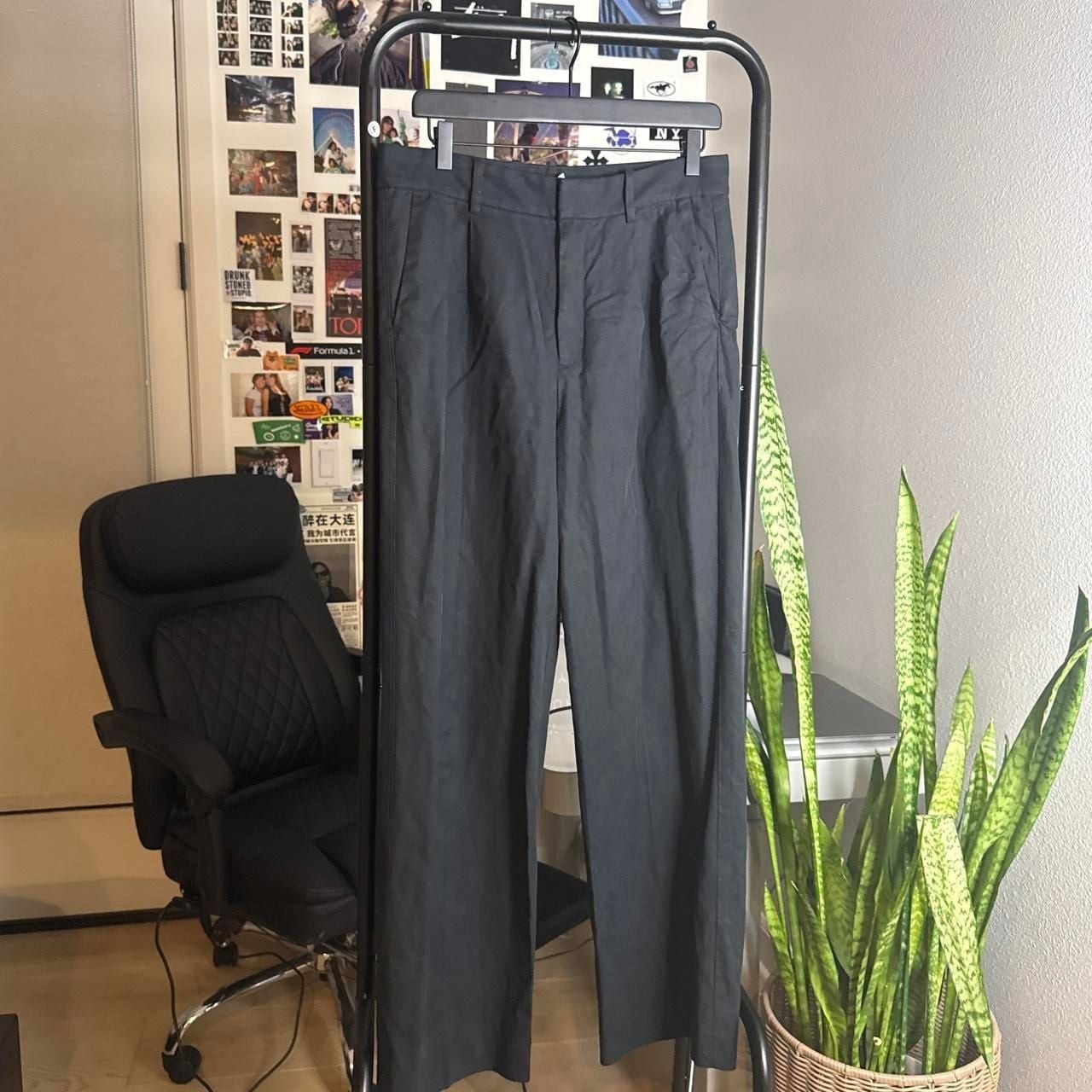 Madewell Slouchy Straight Black Trousers Size 4 Madewell Slouchy Straight Black Trousers Size 4