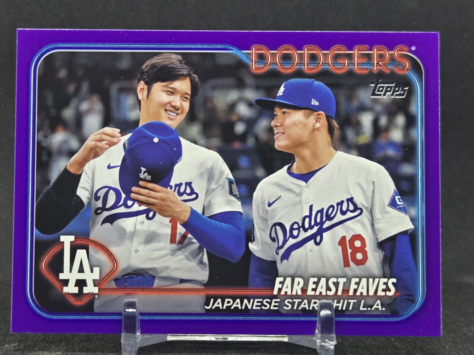 2024 Topps Update Far East Faves #US13 Ohtani Yamamoto Purple Meijer Rare SP