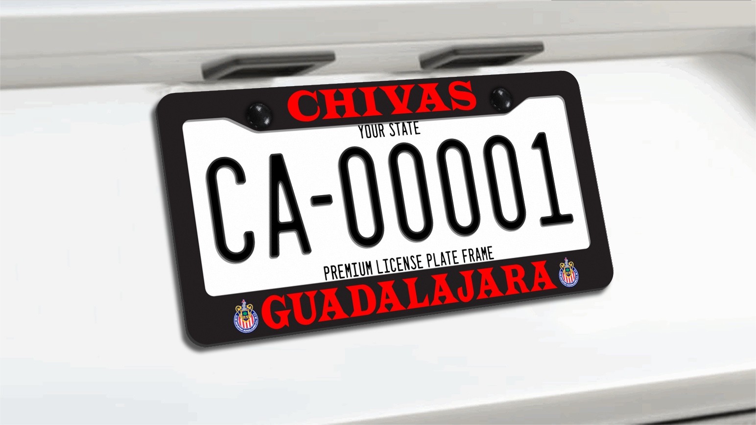 License Frame Stainless Steel Vinyl Letters/Logos for Chivas del Guadalajara License Frame Stainless Steel Vinyl Letters/Logos for Chivas del Guadalajara