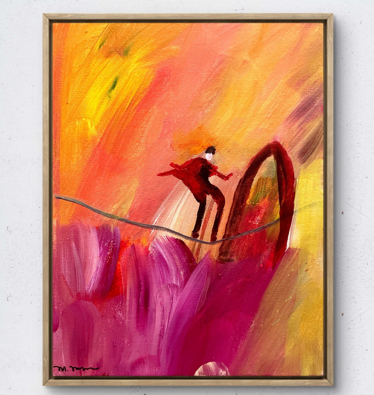 Original Acrylic Abstract Adventure We\'re gonna make it Vibrant Colors 11x14 Original Acrylic Abstract Adventure We\'re gonna make it Vibrant Colors 11x14