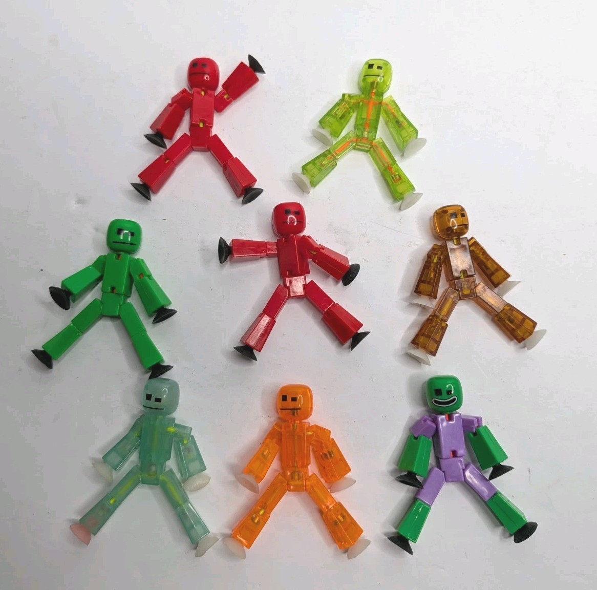 Zing Stikbot Stop Motion Animation Figure - Lot Of 8