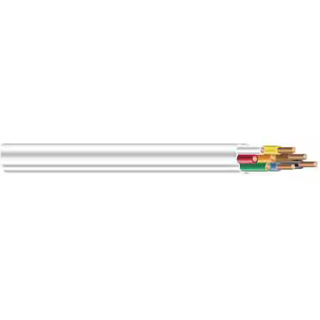 Southwire 555080423 Thermostat Wire, 18Awg, White, 250Ft, 300V Southwire 555080423 Thermostat Wire, 18Awg, White, 250Ft, 300V