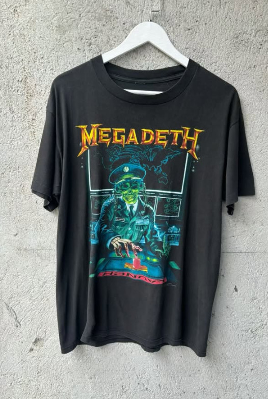 VTG 90s Megadeth Holy wars Launch Touring S to 5XL Concert Shirt
