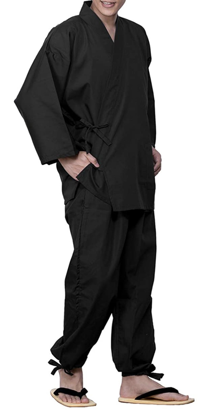 Japanese Traditional Working Wear Samue Clothing Relax Wear Polyester Japan New