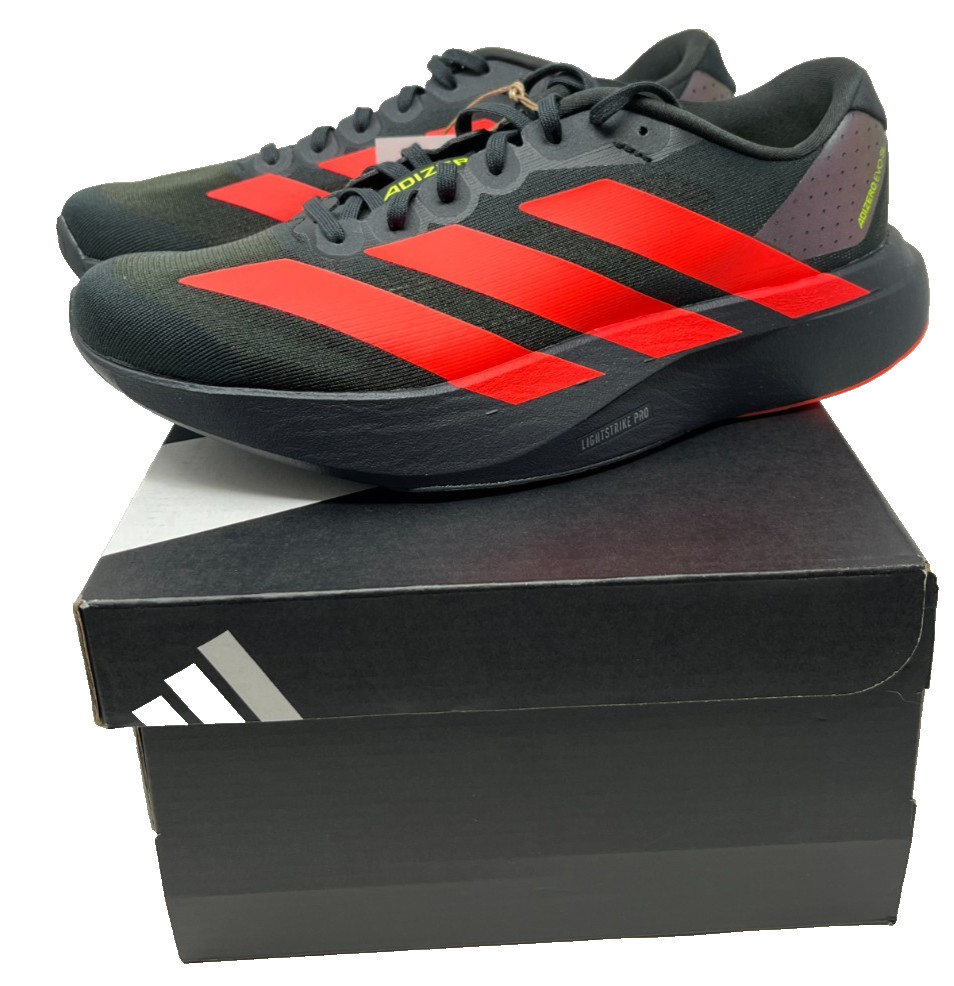 adidas Adizero Evo SL Running Shoe -Women's, Carbon/Lucid Red/Solar Slime - NEW adidas Adizero Evo SL Running Shoe -Women's, Carbon/Lucid Red/Solar Slime - NEW