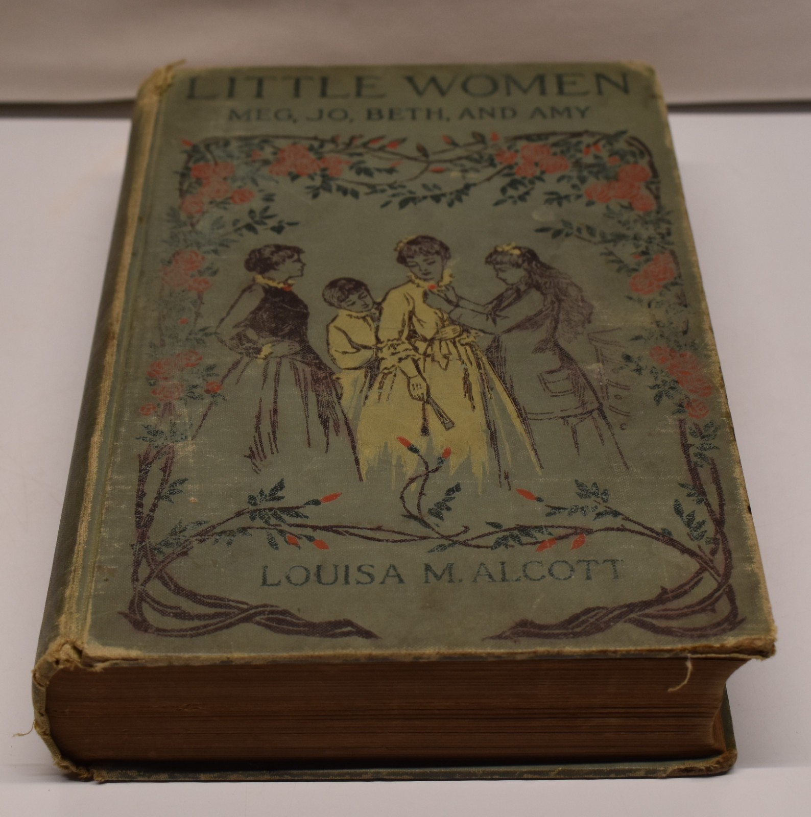 Rare ILLUSTRATED 1896 LITTLE WOMEN Louisa May Alcott Victorian Antique Book