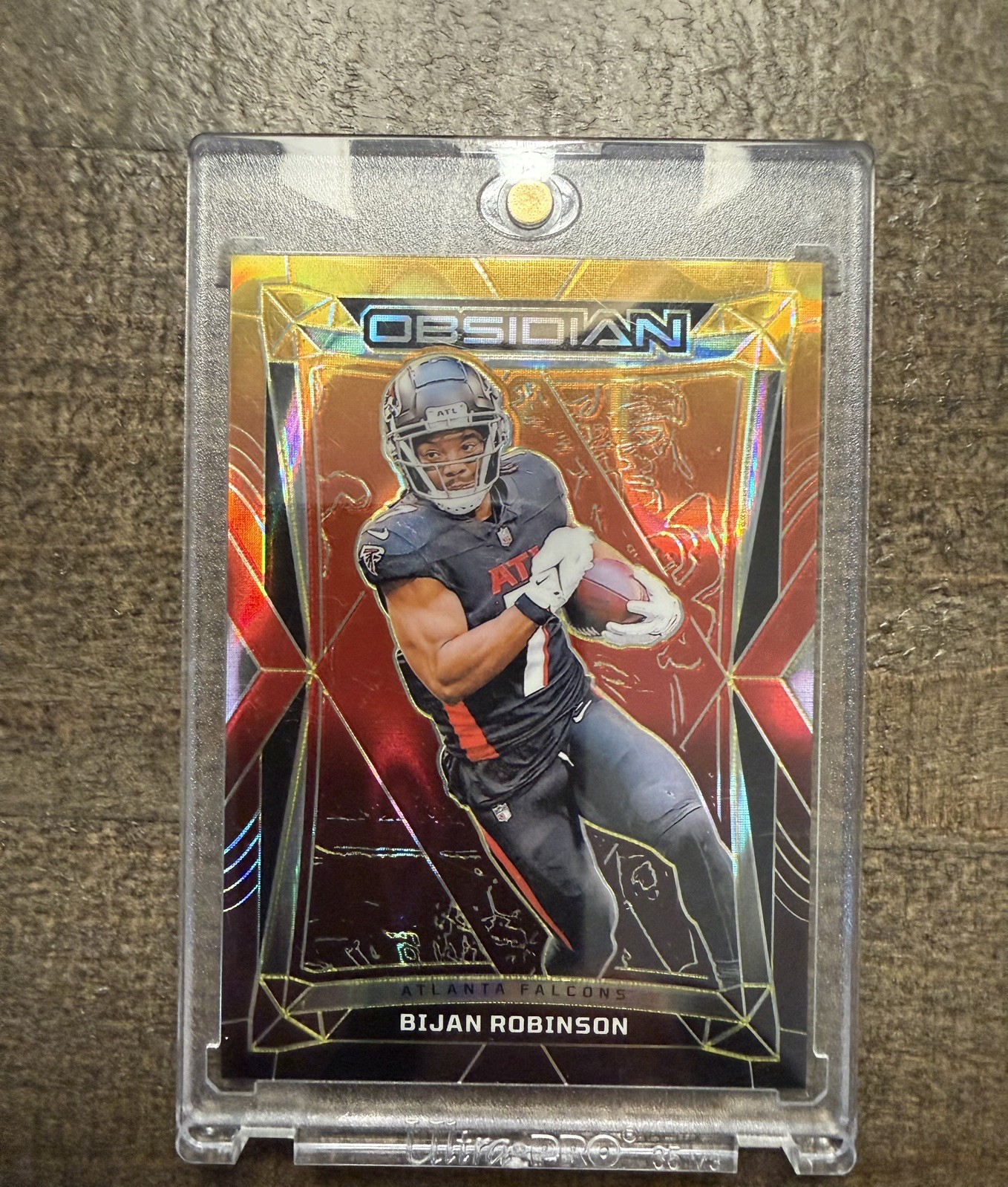 Panini 2024 Obsidian Bijan Robinson #7 Molten /14 Serial Numbered Falcons