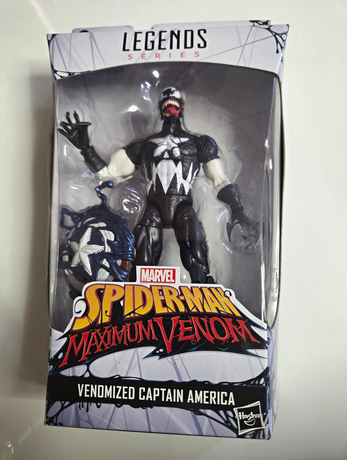 Hasbro Marvel Legends Maximum Venom Venomized Captain America Figure Boxed