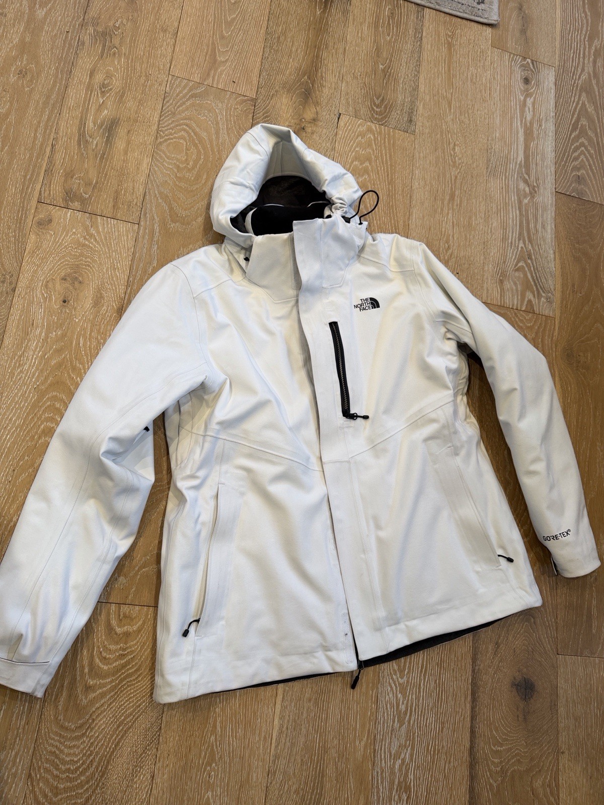 The North Face Apex Flex Gore-Tex All Weather Proof White Snow Jacket Size XL