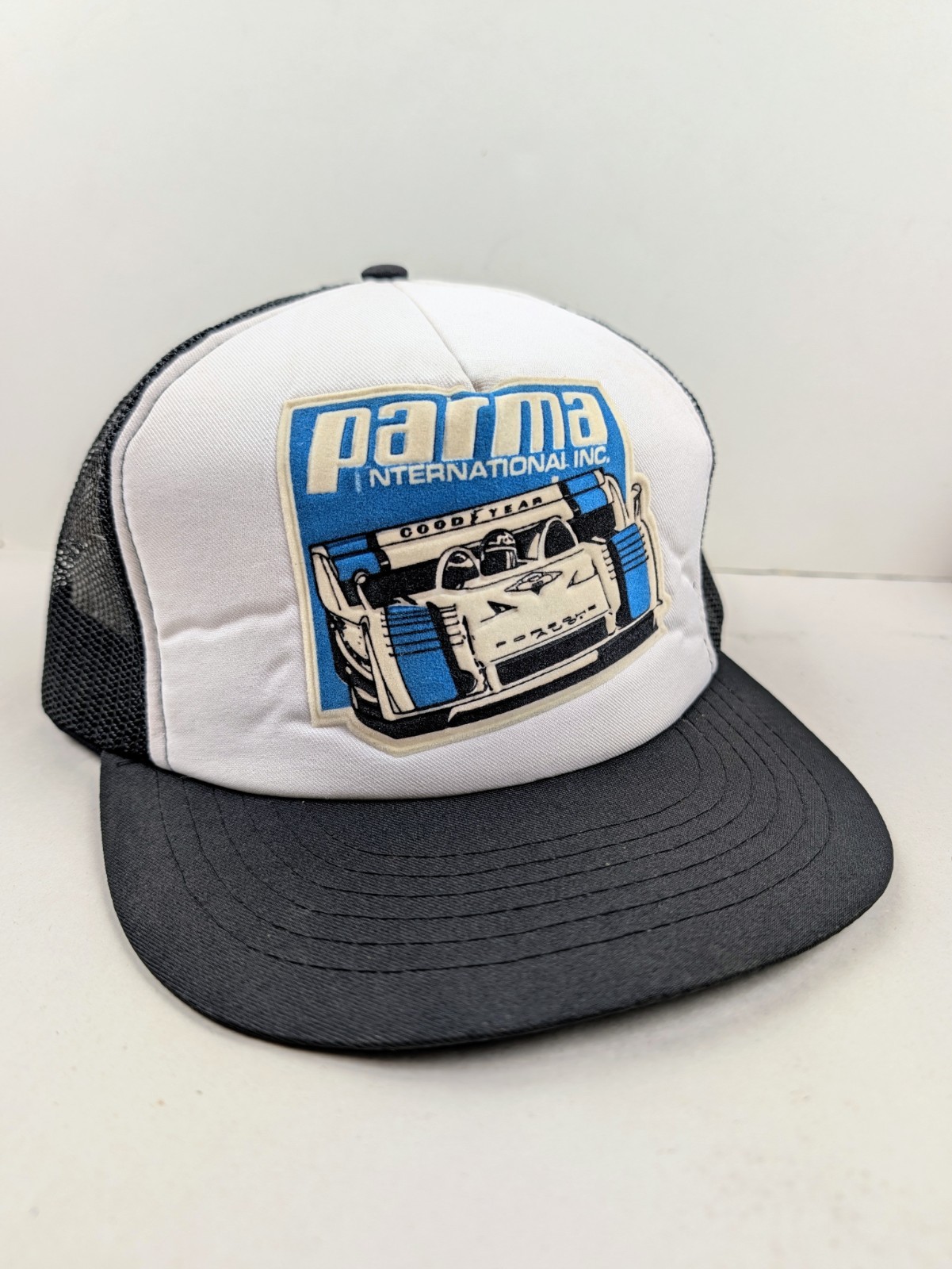 Vintage Parma International Raceway OH USA Slot Car Trucker Hat Snapback Cap Vintage Parma International Raceway OH USA Slot Car Trucker Hat Snapback Cap