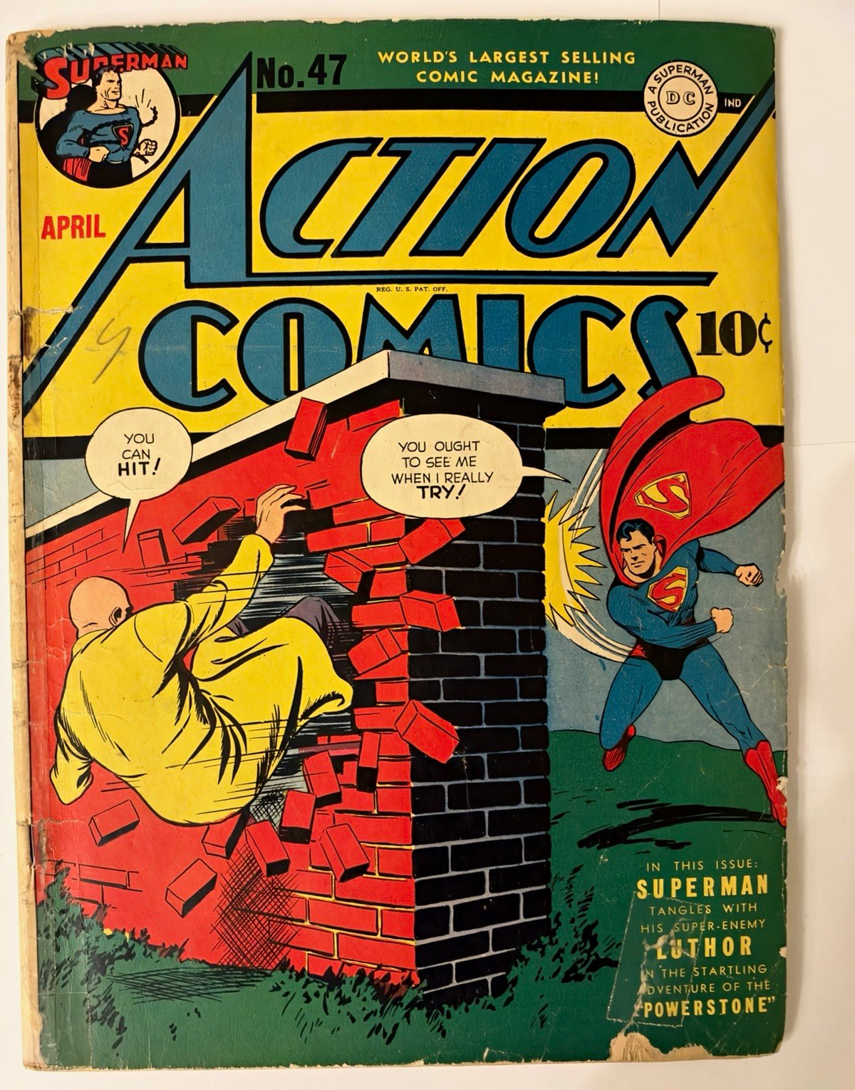 Action Comics #47 1st Lex Luthor Cover