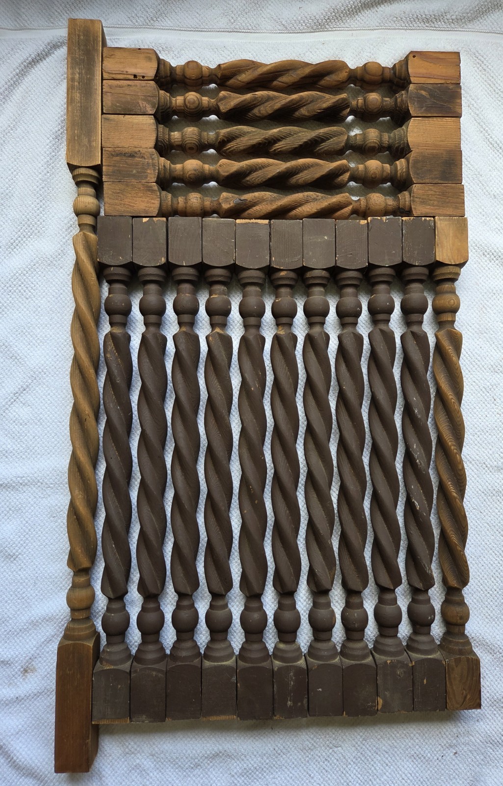 Vintage Barley Twist Balusters (Set Of 17) Vintage Barley Twist Balusters (Set Of 17)