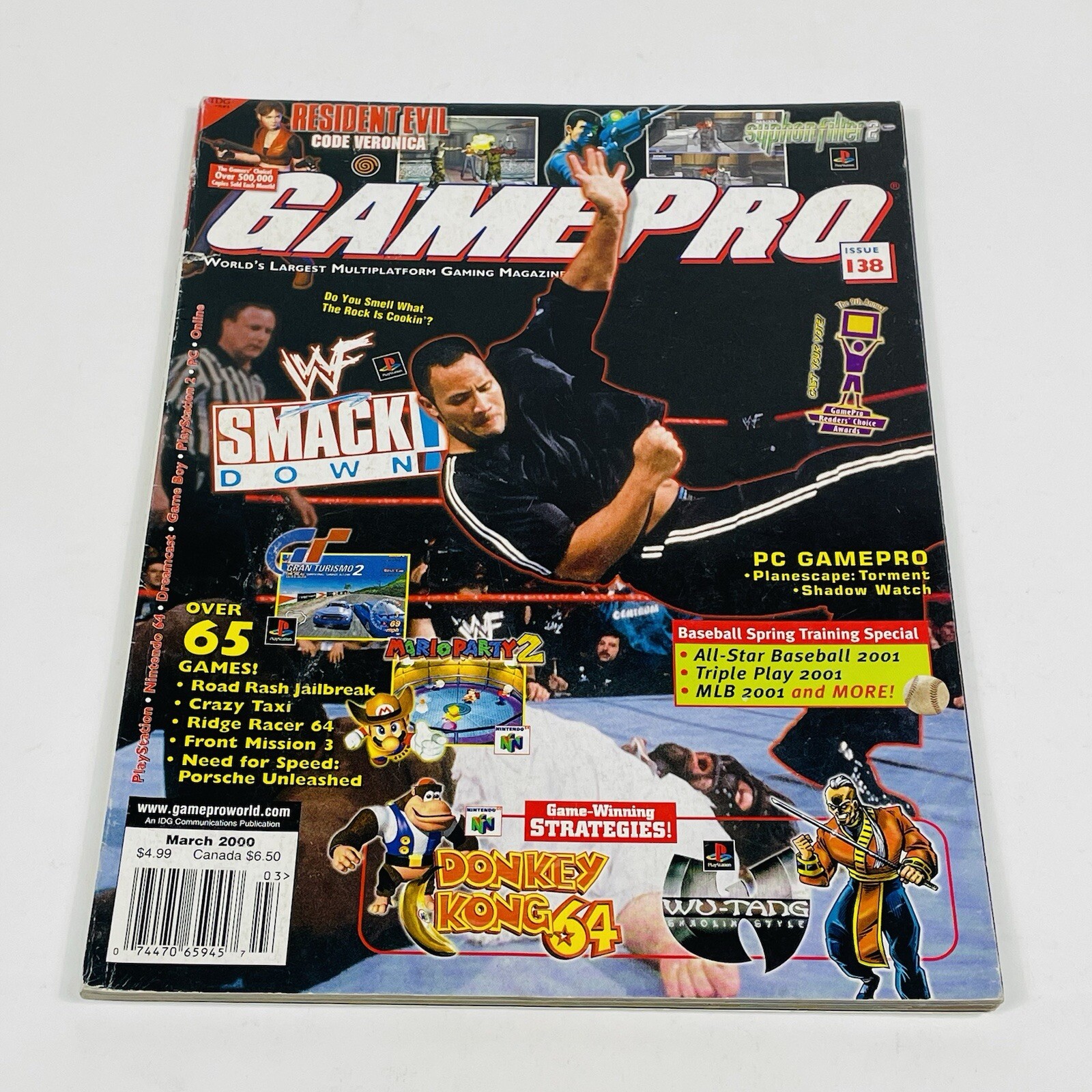 Gamepro Magazine Issue 138 March 2000 WWF Smack Down Donkey Kong 64 Mario Party Gamepro Magazine Issue 138 March 2000 WWF Smack Down Donkey Kong 64 Mario Party