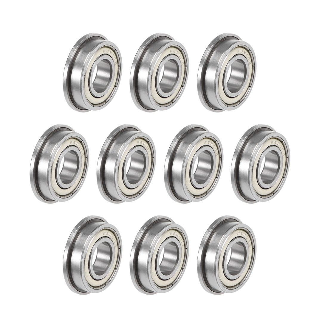 10pcs F6900ZZ Flanged Double Shielded Chrome Steel Deep Groove Ball Bearing