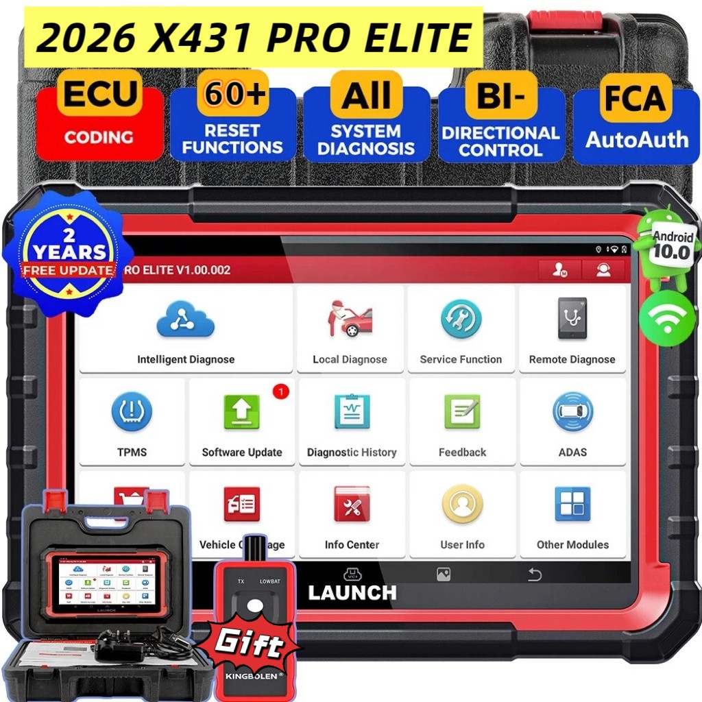 2026 LAUNCH X431 PRO ELITE  PRO5 V+ OBD2 Car Scanner Diagnostic Tools ECU Coding