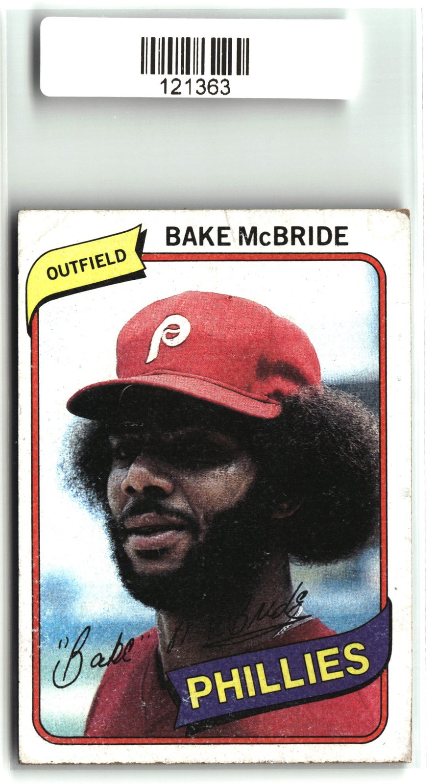 Bake McBride 1980 Topps Burger King Philadelphia Phillies #9