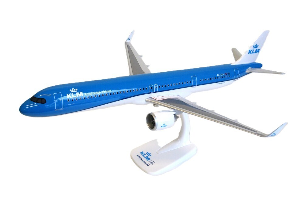 PPC KLM Royal Dutch Airlines Airbus A321neo PH-AXA Desk Model 1/100 AV Airplane