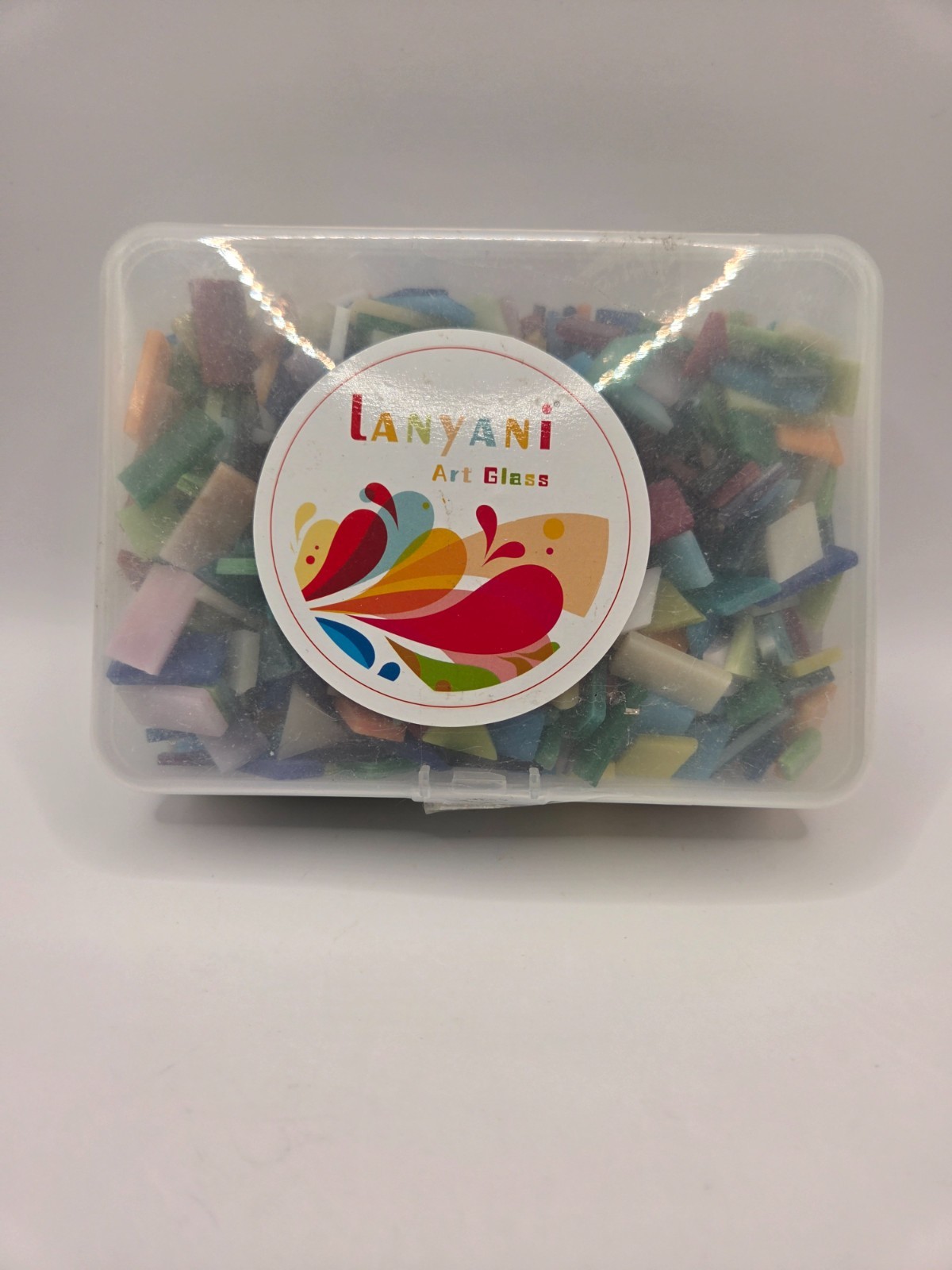 Lanyani Vibrant Broken Ceramic Tiles for Crafts Mosaics over 1 pound