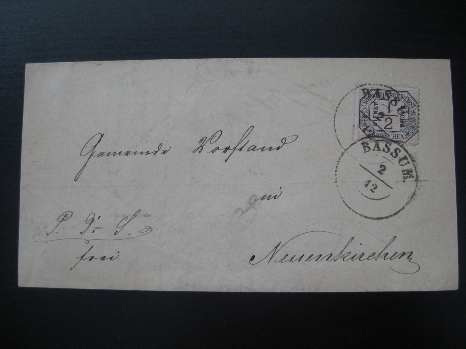 NORTH GERMAN CONFEDERATION 1870 very nice cover w/ Bassum cancel NORTH GERMAN CONFEDERATION 1870 very nice cover w/ Bassum cancel