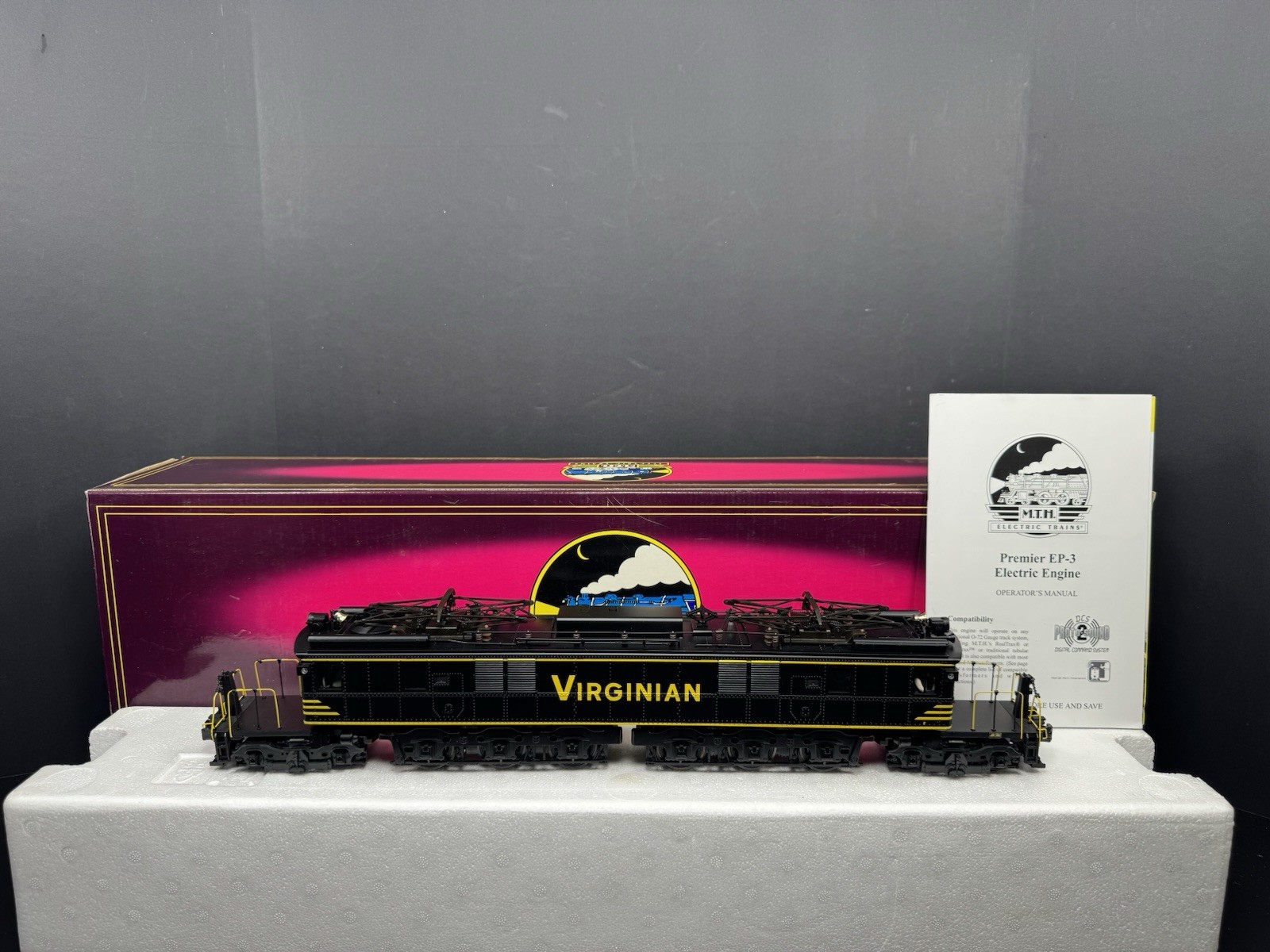 MTH Premier 20-5560-1 Virginian EP-3 electric engine #210 PS2 BCR NIB NOS