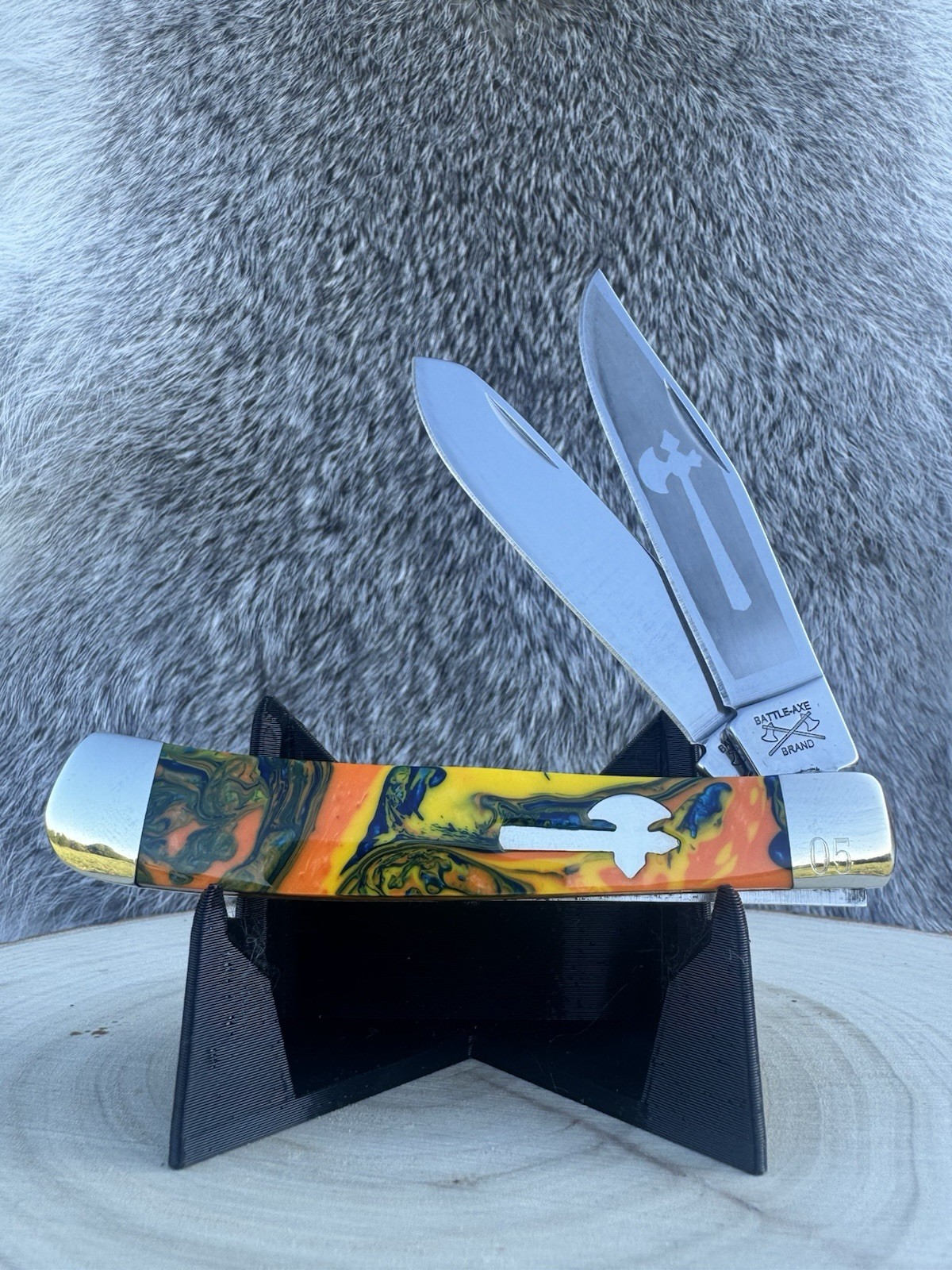 Cooper Cutlery 2022 Battle Axe Macaw Trapper #5 of 25 Mint w/ Tube- Rare Cooper Cutlery 2022 Battle Axe Macaw Trapper #5 of 25 Mint w/ Tube- Rare
