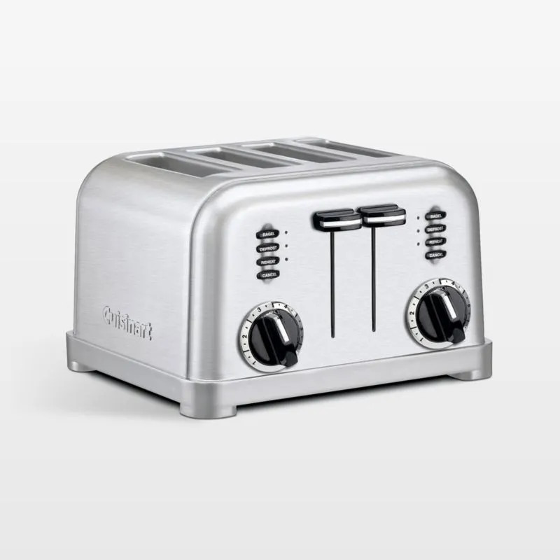 Cuisinart Stainless Steel 4-Slice Toaster Stainless, 4-Slice, New