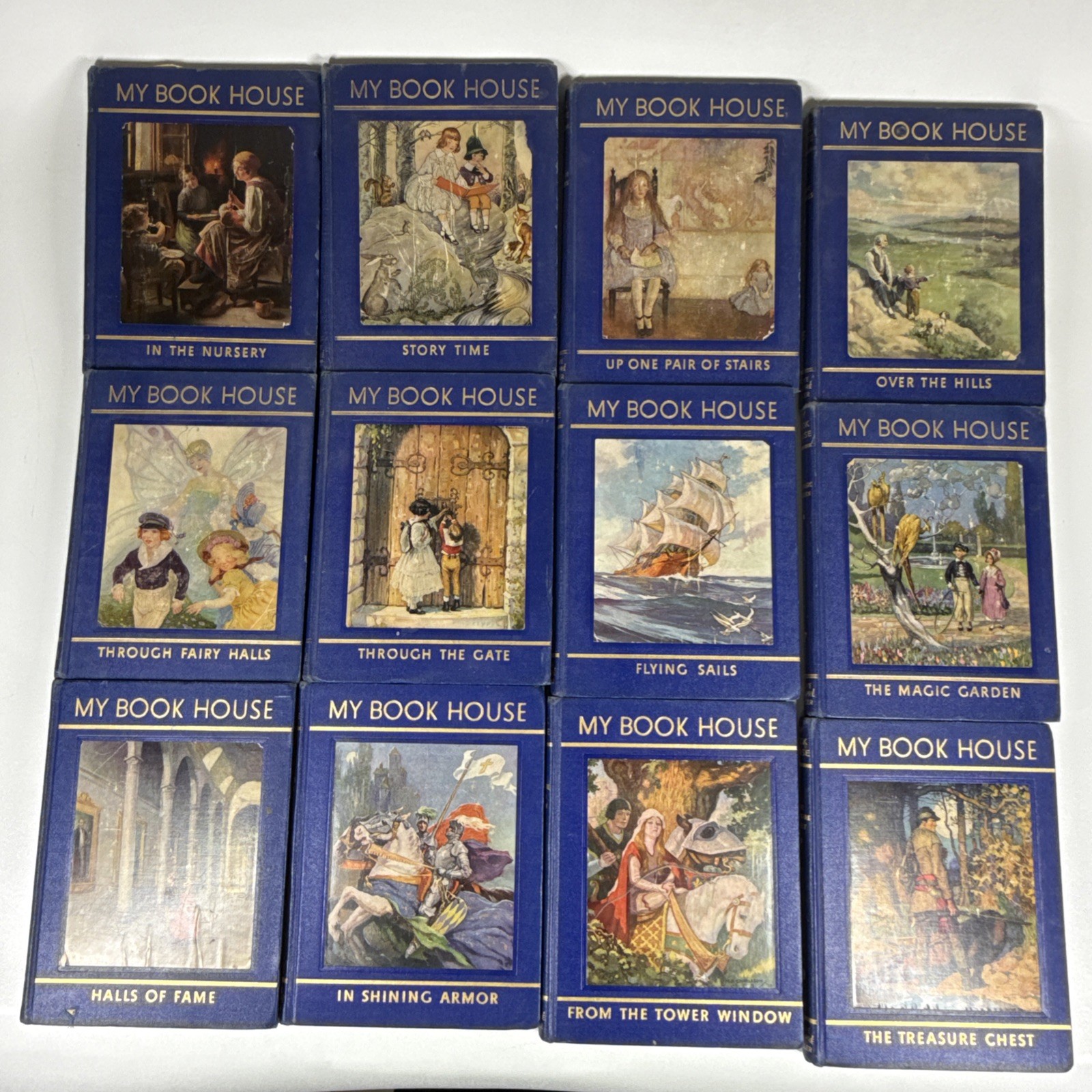 MY BOOK HOUSE 1937 Complete 1-12 Volume Set Plus Parents Guide Hardcover MY BOOK HOUSE 1937 Complete 1-12 Volume Set Plus Parents Guide Hardcover