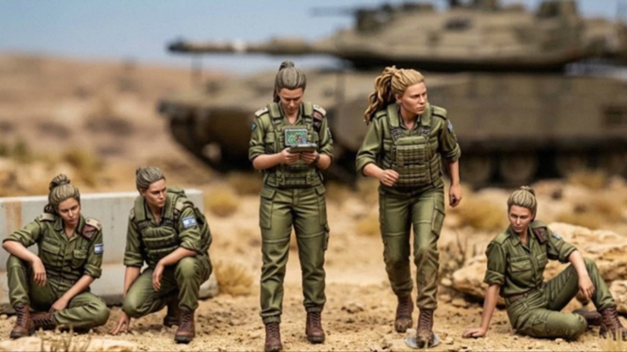 1/35 Scale Israel Defense Forces Soldiers 5set Unpainted Resin Model Kit Toy