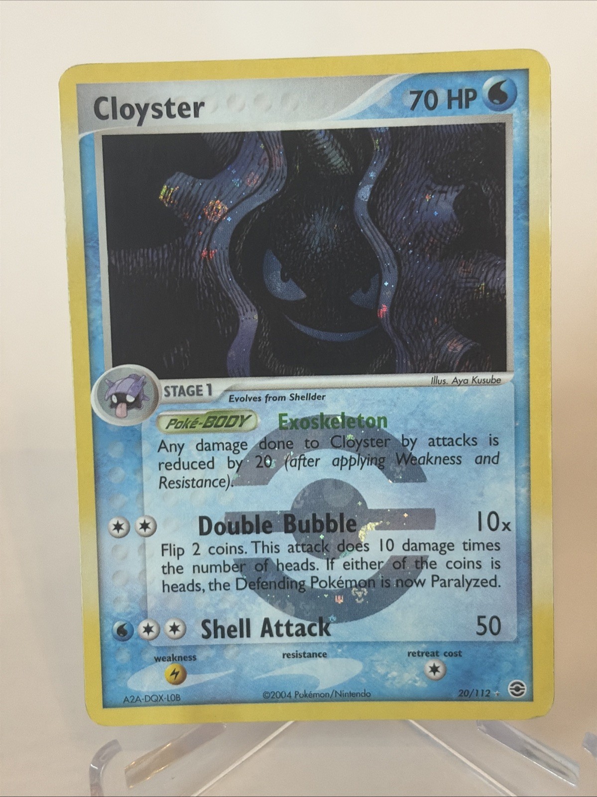 Pokemon TCG EX FireRed & LeafGreen Cloyster 20/112 Reverse Holo Rare 70HP