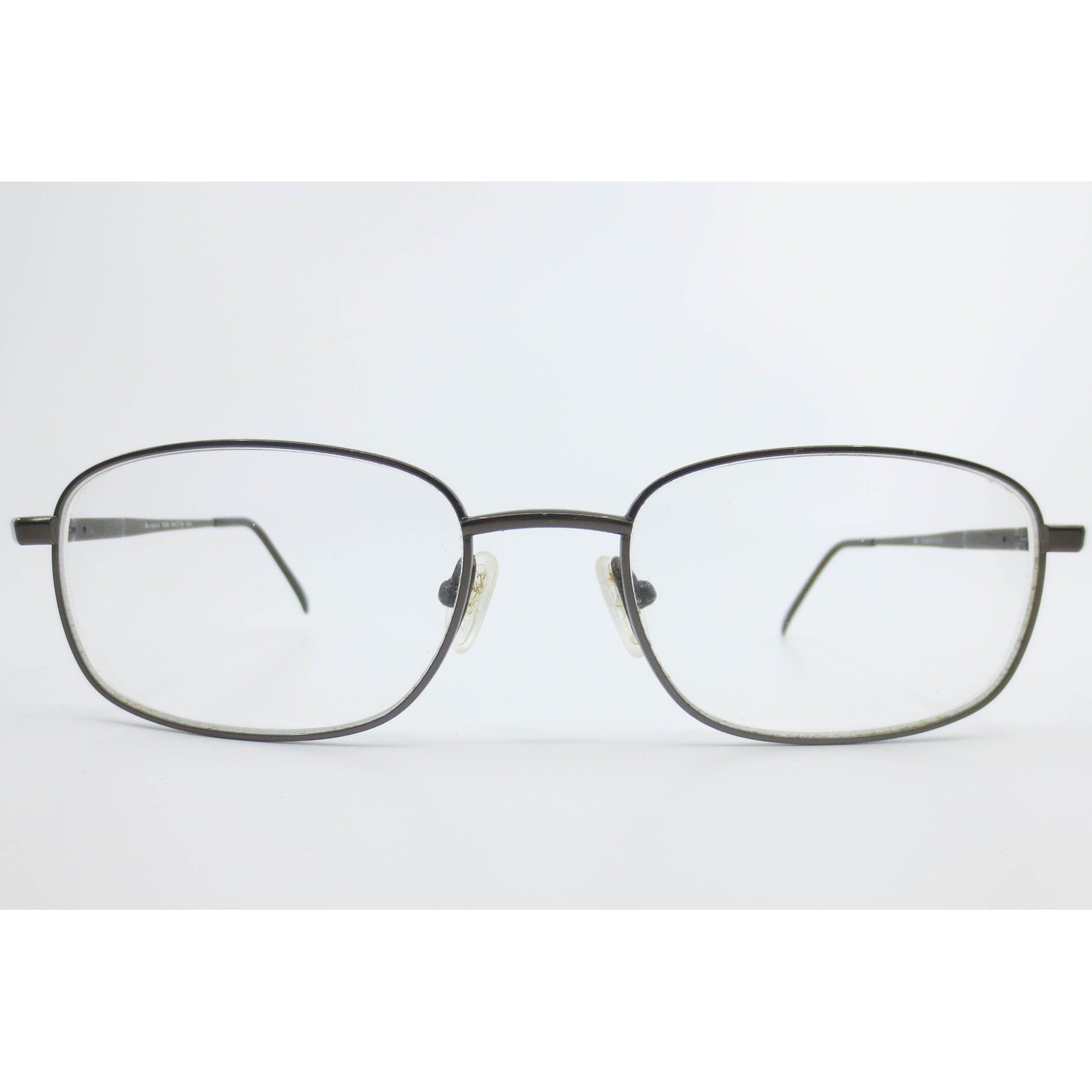 Van Heusen Bernard TAN Eyeglasses 54 19 140 Oval Metal Frame Dark Tan Gunmetal