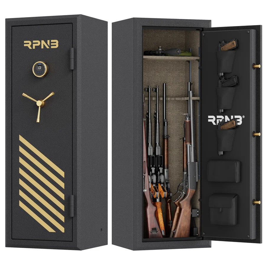 RPNB 14 Gun Large Fireproof Biometric Digital Rifle Safe LOCAL PICK UP ONLY RPNB 14 Gun Large Fireproof Biometric Digital Rifle Safe LOCAL PICK UP ONLY