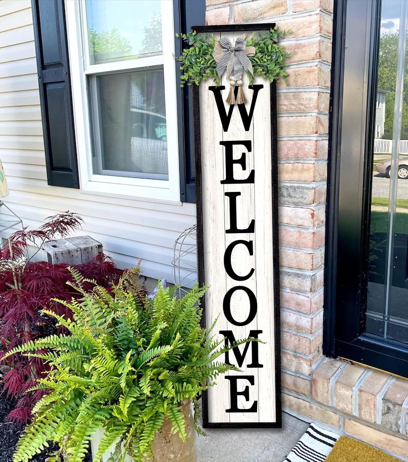 Welcome Sign for Front porch Standing 45 Welcome Sign for Front porch Standing 45