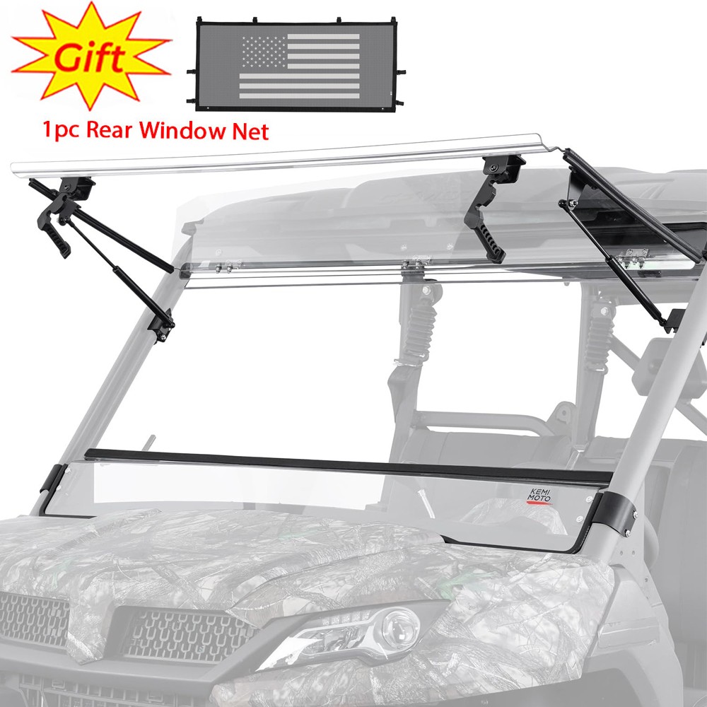 Upgraded 3-IN-1 Front Flip Split Windshield for CFMOTO UFORCE 1000/XL 2019-2026