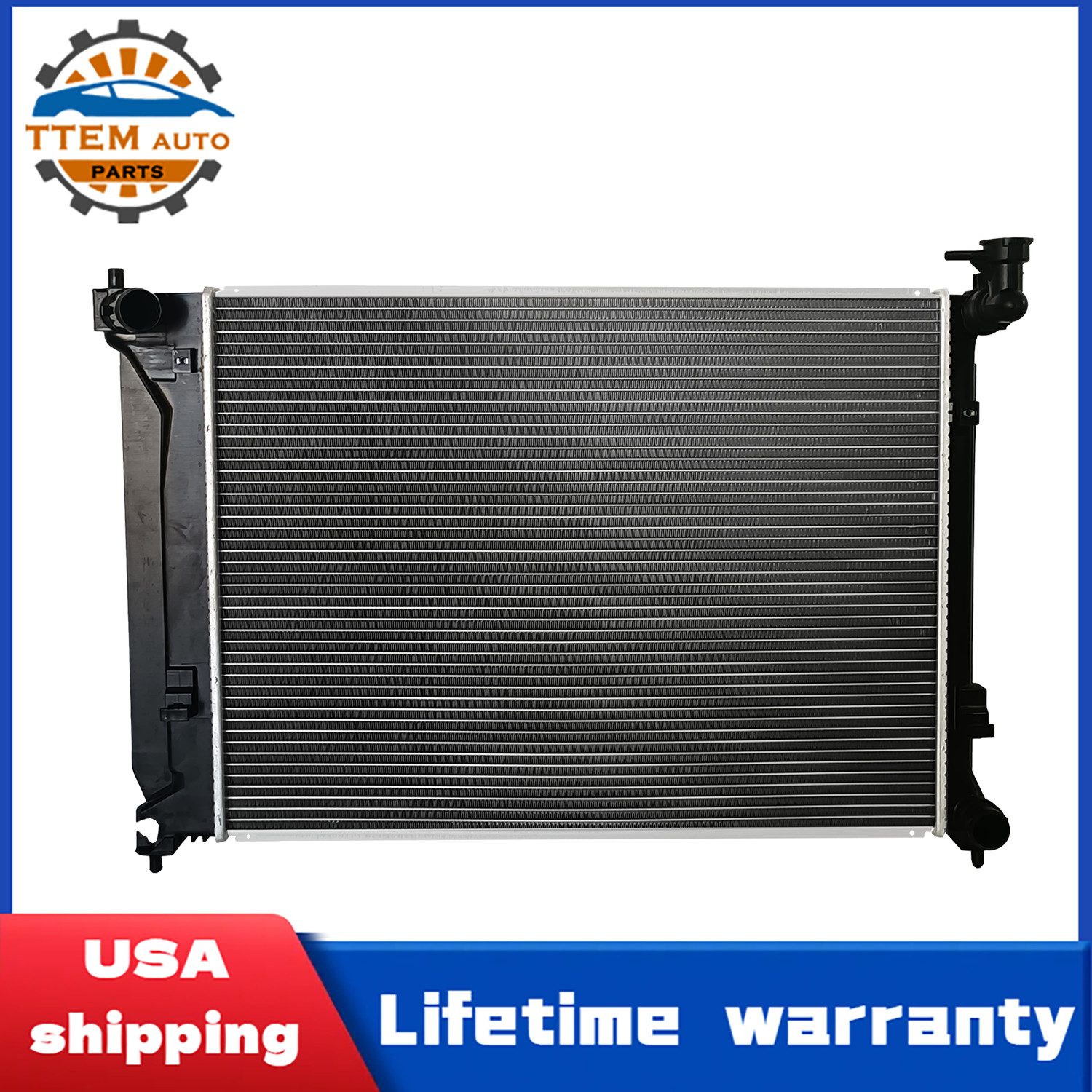 13457 Aluminum Radiator For 2015 2016 2017 2018-2019 Hyundai Sonata 2.4L L4