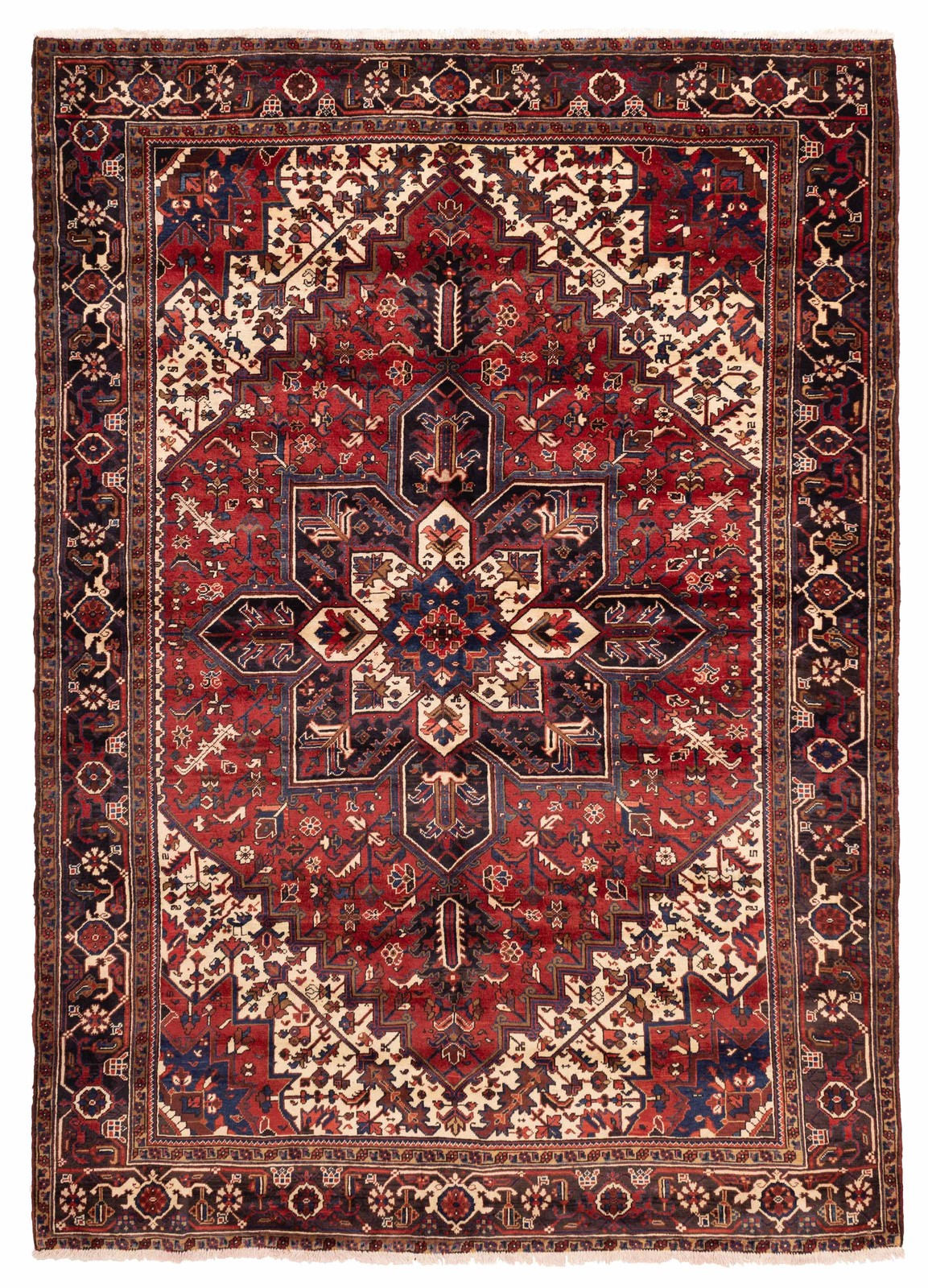 Vintage Traditional Hand-Knotted Area Rug 8\'2\