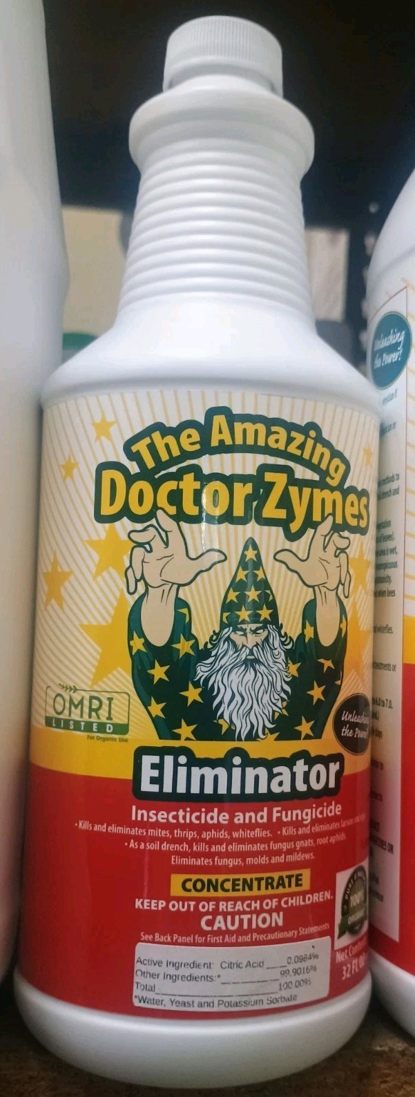 The Amazing Doctor Zymes Eliminator Pest & Fungus Concentrate Plants OMRI 32oz