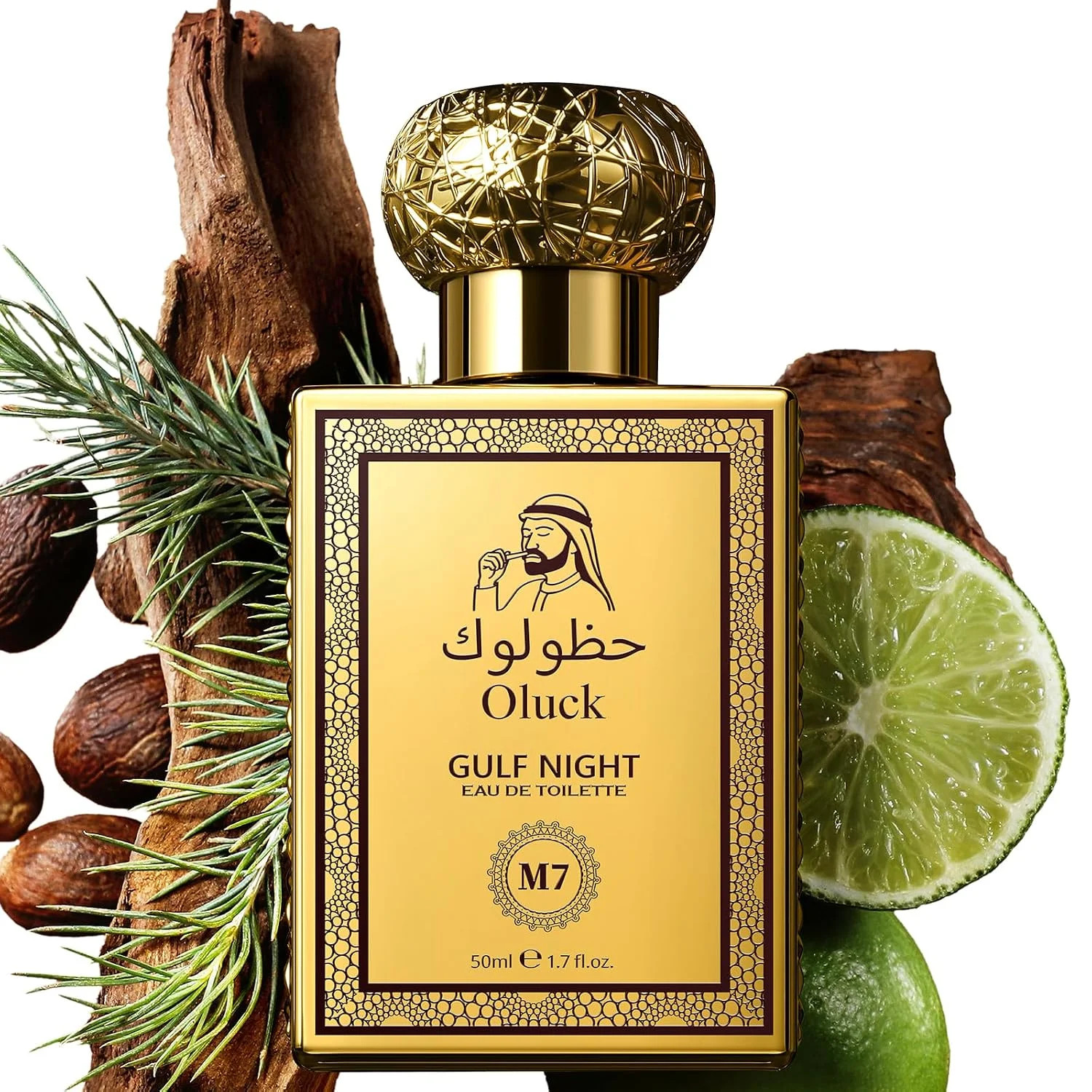 Oluck Perfume M7 (Gulf Night in Arabia) Cologne for Women & Men, Lemon Pineapple
