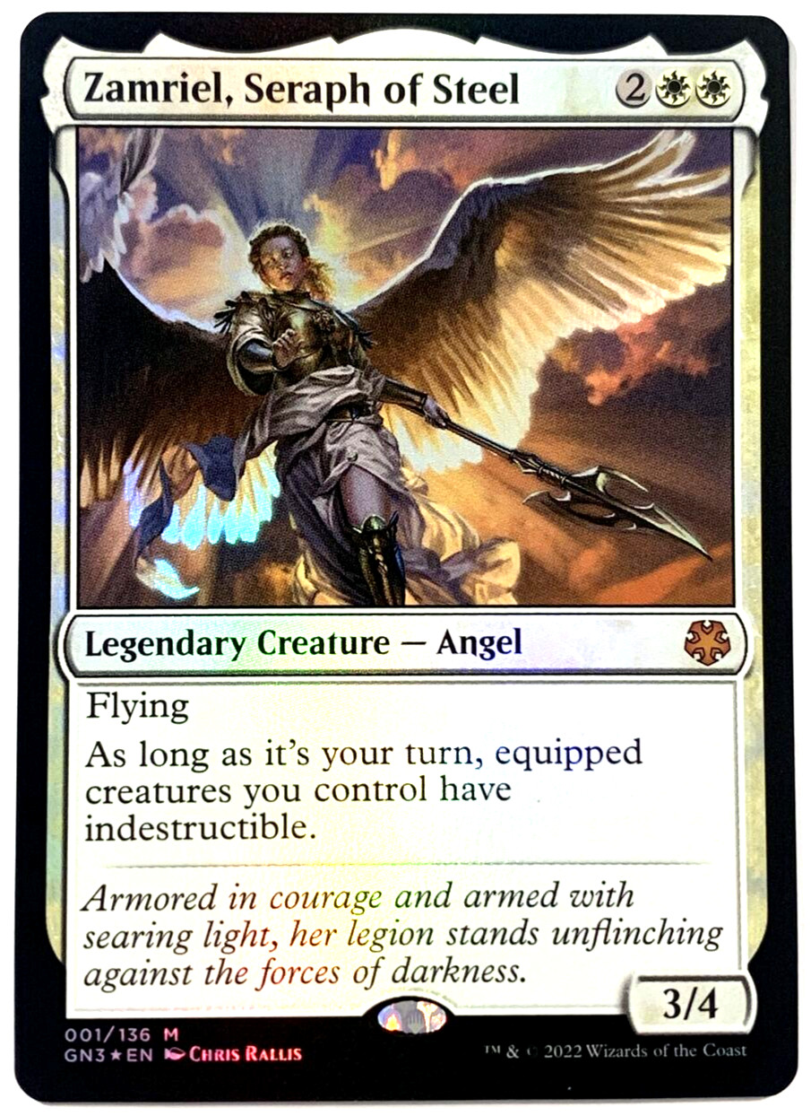 MTG Zamriel, Seraph of Steel *FOIL* Magic Game Night: Free-For-All 001 NM