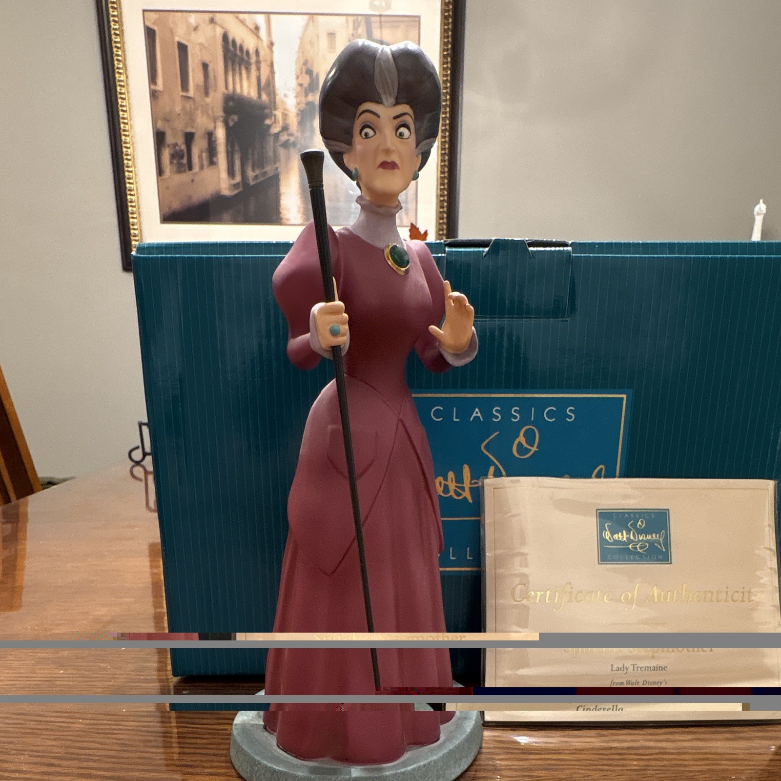 Disney WDCC Classics Collection Cinderella Lady Tremaine Figurine w/ COA Disney WDCC Classics Collection Cinderella Lady Tremaine Figurine w/ COA