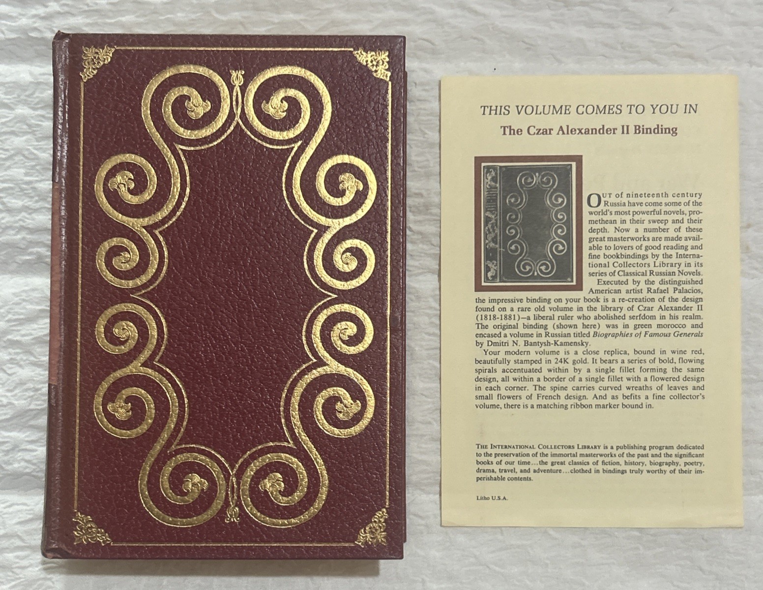 War and Peace Tolstoy International Collectors Library Czar Alexander II 1960