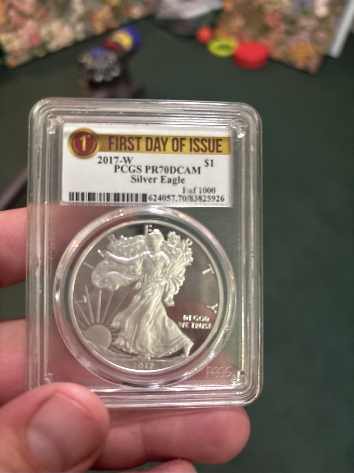 2017 W American Silver Eagle PROOF PCGS PR70 DCAM ‼️FIRST DAY OF ISSUE‼️