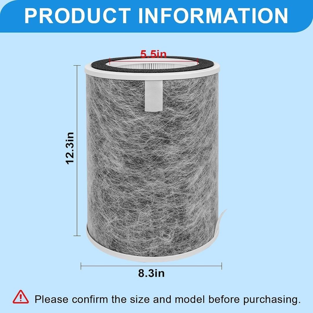 2 Pack HP202 Replacement Filter Compatible with Shark Air Purifier HE2FKBAS 2 Pack HP202 Replacement Filter Compatible with Shark Air Purifier HE2FKBAS